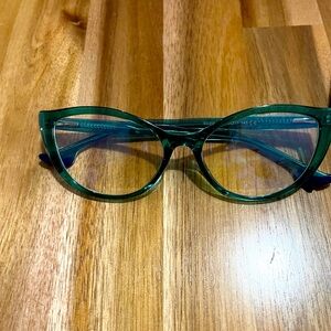 Diff eyewear- green cat eye.